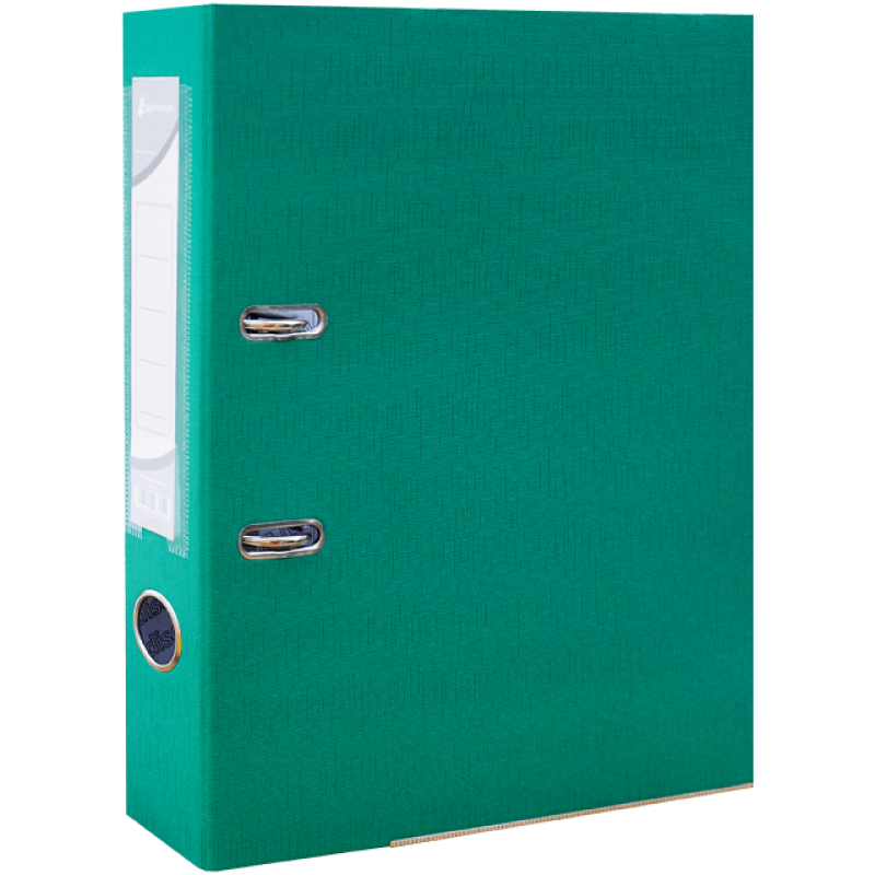 Biblioraft plastifiat 55 mm Okerman verde